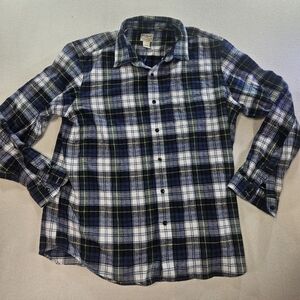 LL Bean Plaid Flannel Shirt Men's XL Traditional Fit Cotton